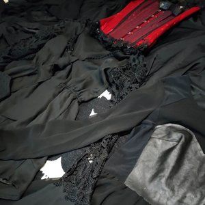 BIG Box Of Goth Clothing Dresses Corsets Skirts Tops Rompers